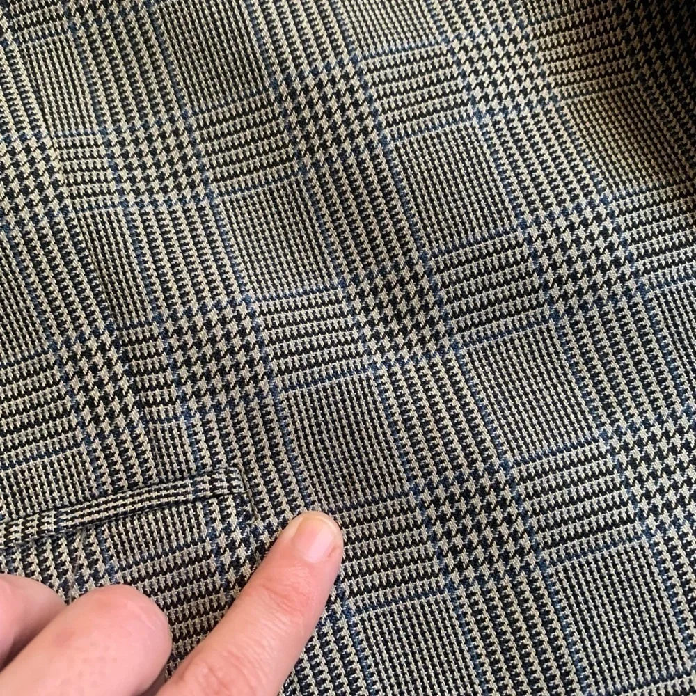 Lauren Ralph Lauren 46R Multicolor Houndstooth Suit Blazer Sports Coat.